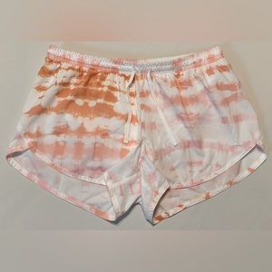 Old Navy • NEW • Running Shorts • Size M • White, Orange & Pink Tie Dye